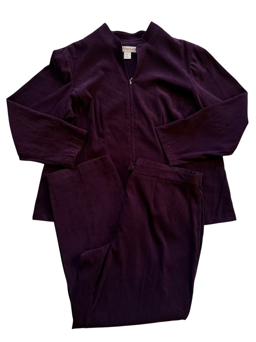 Dressbarn Woman Size 2X (18W) Full Zip Lightweight Jacket & Pants Set